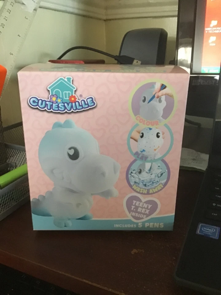 CUTEVILLE COLOR YOUR OWN TEENY T REX ДЕНЬ РОЖДЕНИЯ РОЖДЕСТВО ХЭЛЛОУИН - Изображение 1 из 1