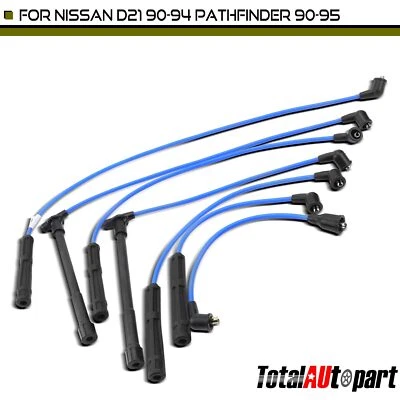 7 件 Spark Plug 线套装适用于日产 Pathfinder 1990 - 1995 拾音器 1995 D21 V6 3.0L — 第 1/4 张图片