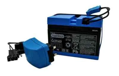 Genuine Peg Perego 12V Battery and Charger Set IAKB0036 IKCB0302 - Image 1 of 4
