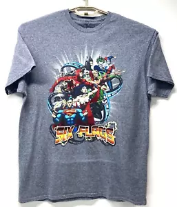 Camiseta SIX FLAGS DC Comics Super Hero Superman Ride Of Steel Montaña rusa Talla L - Imagen 1 de 12