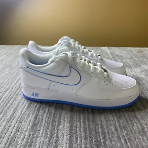 Nike Air Force 1 '07 Low White University Blue Sole DV0788-101 Mens Size 14 New - Picture 1 of 10