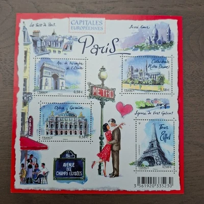 France 2010 sheet Paris the capitell stamps (Michel Block 142) MNH - Image 1 of 2