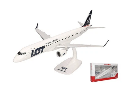 MODELLINO AEREO STATICO HERPA EMBRAER E190 LOT POLISH AIRLINES SCALA 1:100 - Immagine 1 di 4