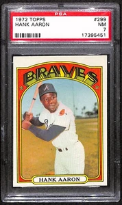 1972 Topps #299 Hank Aaron PSA 7 - Picture 1 of 2