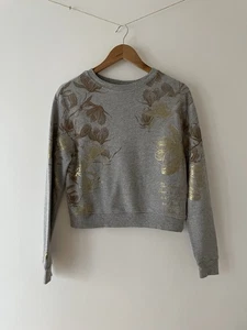 Disney Store Cropped Mulan Sweatshirt Grau mit Goldfoliendruck Damen Gr. S (4 - Bild 1 von 15