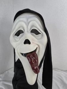 Máscara facial fantasma película de miedo lengua fuera Pascua ilimitado Wassup Scream - Imagen 1 de 7