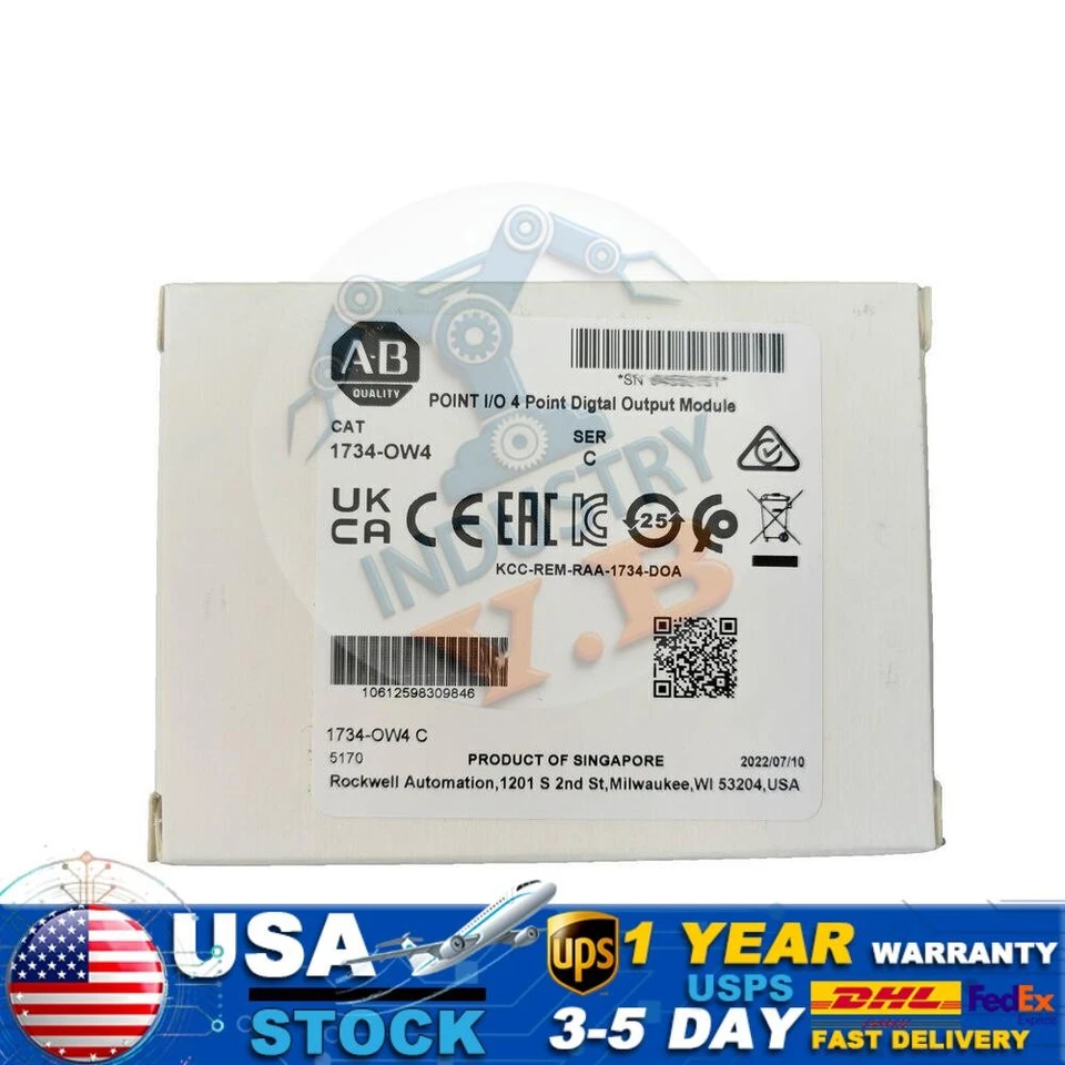 New AB 1734-OW4 Point I/O 4 Point Digital Output Module 1734OW4 In US Free Tax - Image 1 of 1