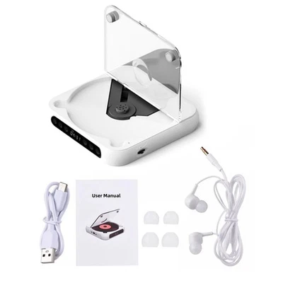 5V2A Bluetooth 5.3 CD Player W/Wired Earphone CD/MP3/WAV Portable and Versatile - Image 1 of 4