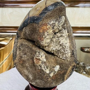 Natürlicher Drache Septarier Geode Ei Quarz Kristall Berg Reiki Heilung 1719G - Bild 1 von 9