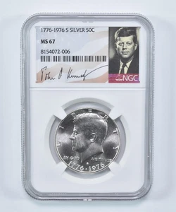 1976-S Kennedy Half Dollar Silver MS67 NGC Special Label *1873 - Picture 1 of 5