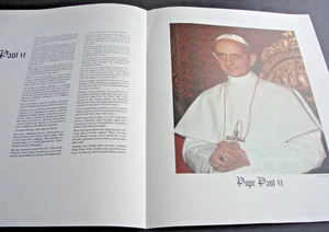 Papa Pablo VI-A Estudio Fotográfico a Todo Color 1962 The Cleveland Press Folleto - Imagen 1 de 8