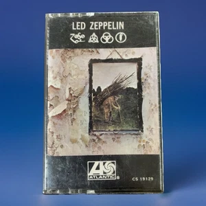 Led Zepplin IV ZOSO Cassette Tape 1980 Atlantic Play Tested Plant Page Black Dog - Picture 1 of 7