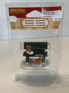 Lemax Village Collection Weihnachtsdorf Zubehör Parkbank im Winter #94938 - Bild 1 von 6