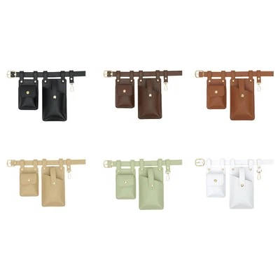 Belt Pouch Soft Sturdy Waist Organiser Belt Fashion PU Leather Fanny Pack - Image 1 of 2