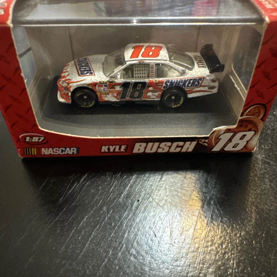 2009 Winners Circle Kyle Busch #18 Snickers White Diecast 1/87 Scale Rare - Image 1 of 1