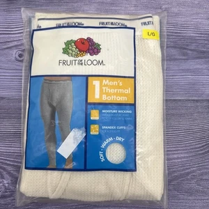 Thermal Underwear Fruit Of The Loom Bottoms Men’s Sz Large 38” Xtra Soft NEW!!! - Picture 1 of 6
