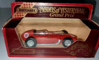 Ferrari Dino 246 V12 Race Car Phil Hill Monza GP Winner 1960 1:43 scale Matchbox - Image 1 of 4