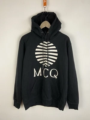 McQ Alexander McQueen Sun Logo Popover Sudadera con Capucha Negra Unisex Talla S Foto 1 de 4