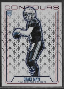 2024 Panini Phoenix Drake Maye Contours RC New England Patriots - Picture 1 of 2