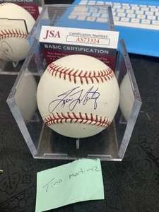 Tino Martinez Autographed Major league baseball JSA Certified New York Yankees - Bild 1 von 1
