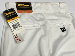NWT Wilson Men's Adult Size Small White Straight Leg Baseball Pants WTA4330 - Picture 1 of 7