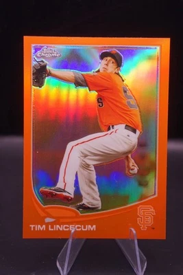 2013 Topps Chrome - Tim Lincecum #64 Orange Refractor Color Match - Image 1 of 2