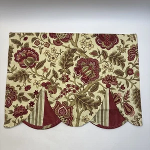 Waverly Kleid Imperial Antik doppelt überbacken Jakobin Blumen Volant 52 Zoll gebraucht, in einwandfreiem Zustand - Bild 1 von 8