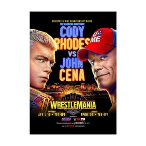 WWE WrestleMania 41 Poster v3 | Official Wrestling Event Wall Art A4 A3 - Picture 1 of 4