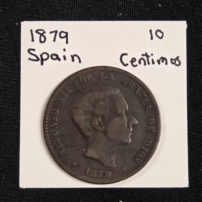 1879 OM España Diez Céntimos Alfonso Foto 1 de 2