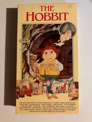 The Hobbit VHS 1977 Animated Bass J.R.R. Tolkien 1991 Vintage LOTR - Image 1 of 2