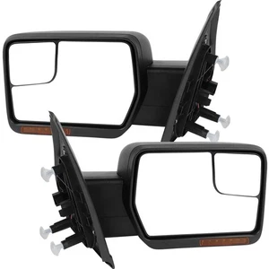 For 2004-2014 Ford F150 Tow Mirrors Power Heated Turn Signal Pair - Imagen 1 de 10