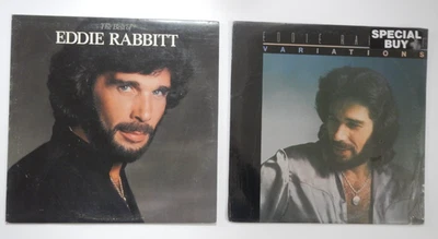 Eddie Rabbitt 2 Lp Lot * One Still Sealed & One NM Best Of & Variations Foto 1 de 2