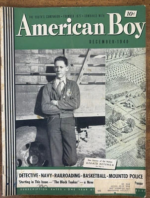 American Boy Magazine Dec 1940 Pre WWII articles, ads and fiction Foto 1 de 4