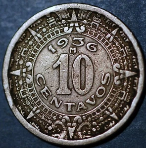 Mexico ESTADOS UNIDOS MEXICANOS 10 Centavos 1936 KM# 432 - Picture 1 of 2