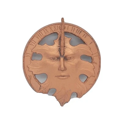 Reloj de sol Green Man Wood Spirit Carson Statesmetal vintage arte forestal al aire libre Foto 1 de 4
