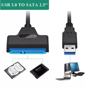 22 Pin Adapterkabel USB 3.0 auf 2.5 SATA 3 Festplatte UASP Konverter für SSD HDD - Bild 1 von 9