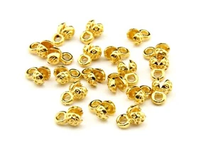 Kleine vergoldete Knoten Absperrung Tibet Silber 20 Stück für Fabrikat Tesbih 921020 - Bild 1 von 4