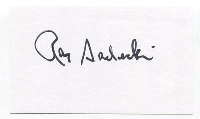 Ray Sadecki Signed 3x5 Index Card Autographed Baseball 1964 St Louis Cardinals - Image 1 of 2