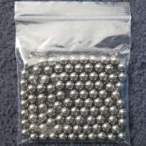 100 bolas de mezcla de pintura de acero inoxidable de 6,35 mm agitador rodamientos de bolas cuentas - Imagen 1 de 3