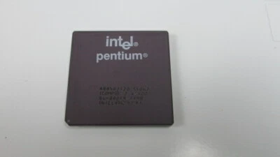 Intel SY062 Pentium Gen1 120Mhz Processor - A80502120 - Gold Pins-Vintage-USA - Image 1 of 4
