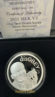 Silver Shield 2021 1 oz plata prueba Martin Luther King V2 Foto 1 de 2