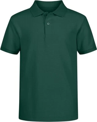 Nautica Boys' Big School Uniform Short Sleeve Polo Shirt Button Closure M(10-12) - Image 1 of 3