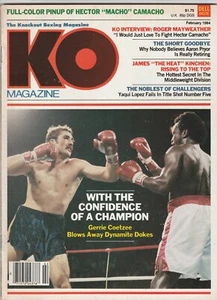 KO MAGAZINE GERRIE COETZEE-MICHAEL DOKES COVER FEBRUARY 1984 - Picture 1 of 3