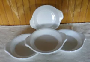4 Ristorante Ware Hall Cina Bianco Rotondo STAKUPS Shirred Uovo Au Gratin Piatto Ciotola - Foto 1 di 4