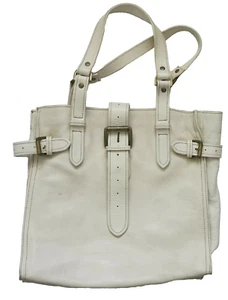 COUNTRY ROAD Cream Pebbled Leather Imogen Tote ... TLC Condition - Picture 1 of 3