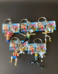 ONE PIECE Figur Schlüsselanhänger Lot 5 Set Ruffy Zoro Retro Rare Anime Japan M595 6 - Bild 1 von 4