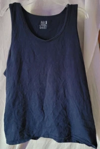Men's Fruit of the Loom XL Tank Top Dark Blue Summer Basketball Workout Hiking - Picture 1 of 3