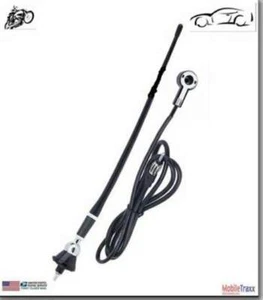 Antena AM-FM de goma universal giratoria de 16" para motocicleta ~ automóvil ~ camión - Imagen 1 de 4