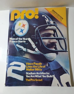 Pro! NFL Football Magazin 9. Oktober 1977 Giants vs. Eagles Franco Harris Cover - Bild 1 von 2