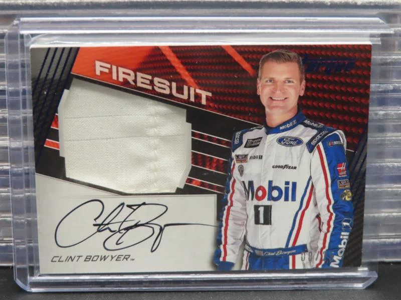2017 Torque Racing Clint Bowyer Blue Jumbo Firesuit Auto Autograph #/25